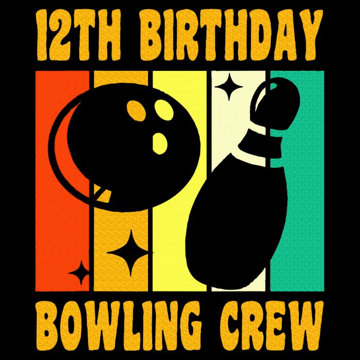 Bowling 12th Birthday Magnet