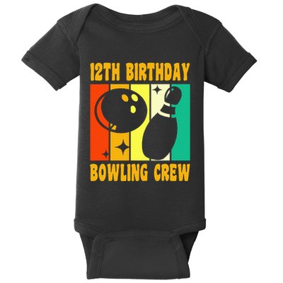 Bowling 12th Birthday Baby Bodysuit