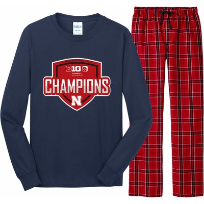 Big 10 Champs 2024 Baseball Locker Room Long Sleeve Pajama Set