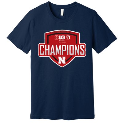 Big 10 Champs 2024 Baseball Locker Room Premium T-Shirt