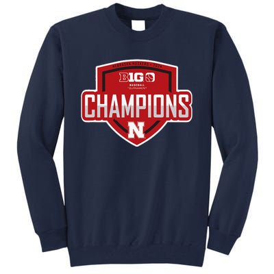 Big 10 Champs 2024 Baseball Locker Room Tall Sweatshirt