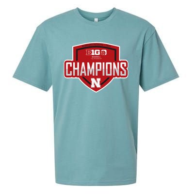 Big 10 Champs 2024 Baseball Locker Room Sueded Cloud Jersey T-Shirt