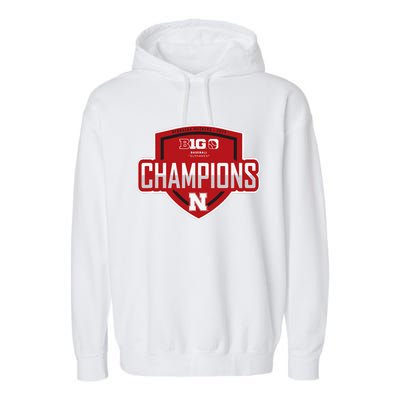 Big 10 Champs 2024 Baseball Locker Room Garment-Dyed Fleece Hoodie