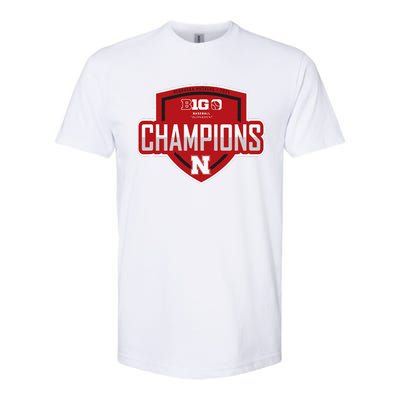 Big 10 Champs 2024 Baseball Locker Room Softstyle CVC T-Shirt