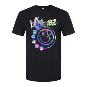 Blink_ 182 Colourful Inset Rock Music By Rock Off Softstyle CVC T-Shirt