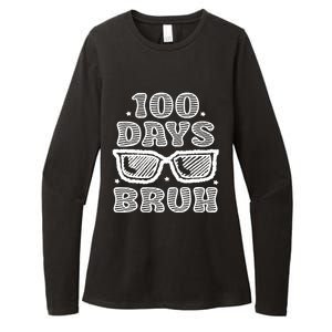 Bruh 100 Days Of School 100th Day Of School Sunglasses Womens CVC Long Sleeve Shirt