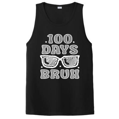 Bruh 100 Days Of School 100th Day Of School Sunglasses PosiCharge Competitor Tank