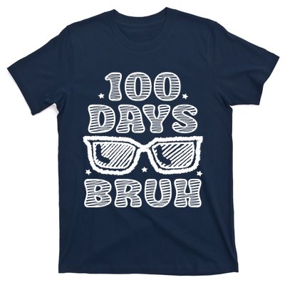 Bruh 100 Days Of School 100th Day Of School Sunglasses T-Shirt