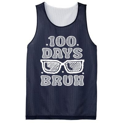 Bruh 100 Days Of School 100th Day Of School Sunglasses Mesh Reversible Basketball Jersey Tank