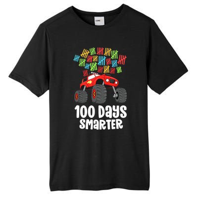 Boys 100th Day Of School Monster Truck 100 Smarter Tall Fusion ChromaSoft Performance T-Shirt