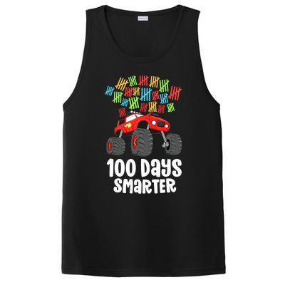 Boys 100th Day Of School Monster Truck 100 Smarter PosiCharge Competitor Tank