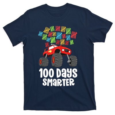 Boys 100th Day Of School Monster Truck 100 Smarter T-Shirt