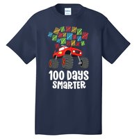 Boys 100th Day Of School Monster Truck 100 Smarter Tall T-Shirt