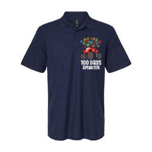 Boys 100th Day Of School Monster Truck 100 Smarter Softstyle Adult Sport Polo