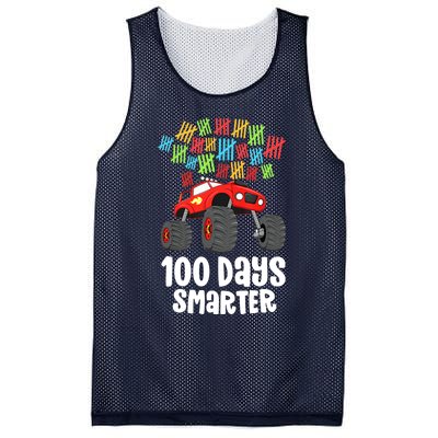 Boys 100th Day Of School Monster Truck 100 Smarter Mesh Reversible Basketball Jersey Tank