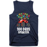 Boys 100th Day Of School Monster Truck 100 Smarter Tank Top