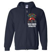 Boys 100th Day Of School Monster Truck 100 Smarter Full Zip Hoodie