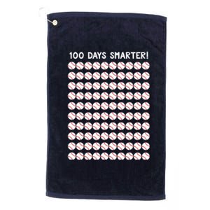 Baseball 100th Day Of School For Boy 100 Days Platinum Collection Golf Towel