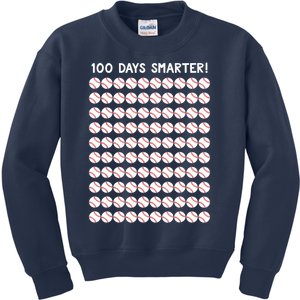 Baseball 100th Day Of School For Boy 100 Days Kids Sweatshirt