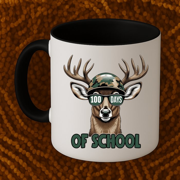 Bucked 100 Days Of School Deer Student 100th Day Mug
