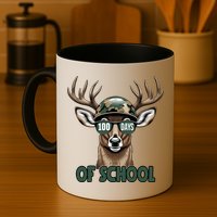 Bucked 100 Days Of School Deer Student 100th Day Mug
