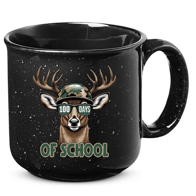 Bucked 100 Days Of School Deer Student 100th Day 15oz Campfire Ceramic Mug