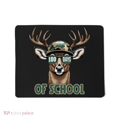 Bucked 100 Days Of School Deer Student 100th Day Mousepad