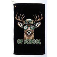 Bucked 100 Days Of School Deer Student 100th Day Golf Towel