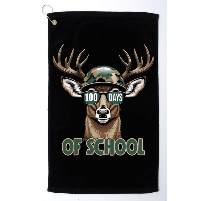Bucked 100 Days Of School Deer Student 100th Day Golf Towel