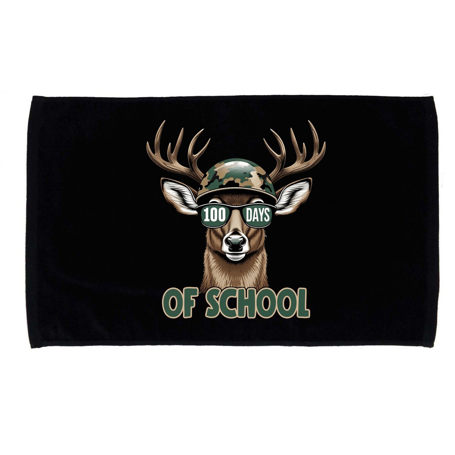 Bucked 100 Days Of School Deer Student 100th Day Microfiber Hand Towel