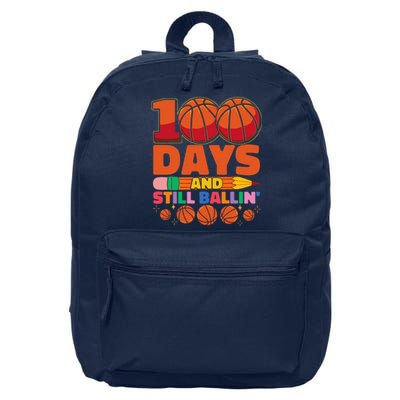 Basketball 100th Day Of School 100 Days Of School 16 in Basic Backpack