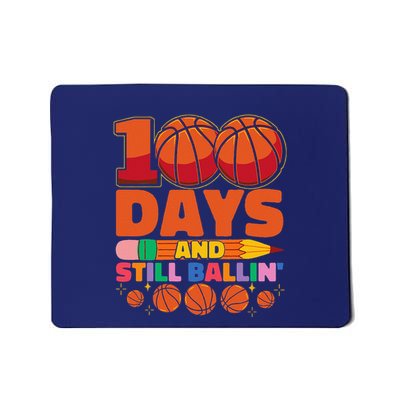 Basketball 100th Day Of School 100 Days Of School Mousepad