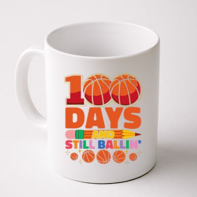 Basketball 100th Day Of School 100 Days Of School Coffee Mug