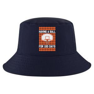 Boy 100 Days Of School Pun 100th Day Sport Basketball Cool Comfort Performance Bucket Hat