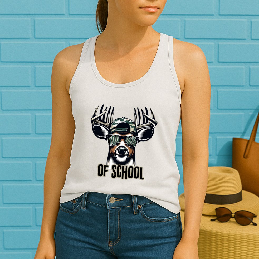 Boy 100 Day Buck Womens Tank Top