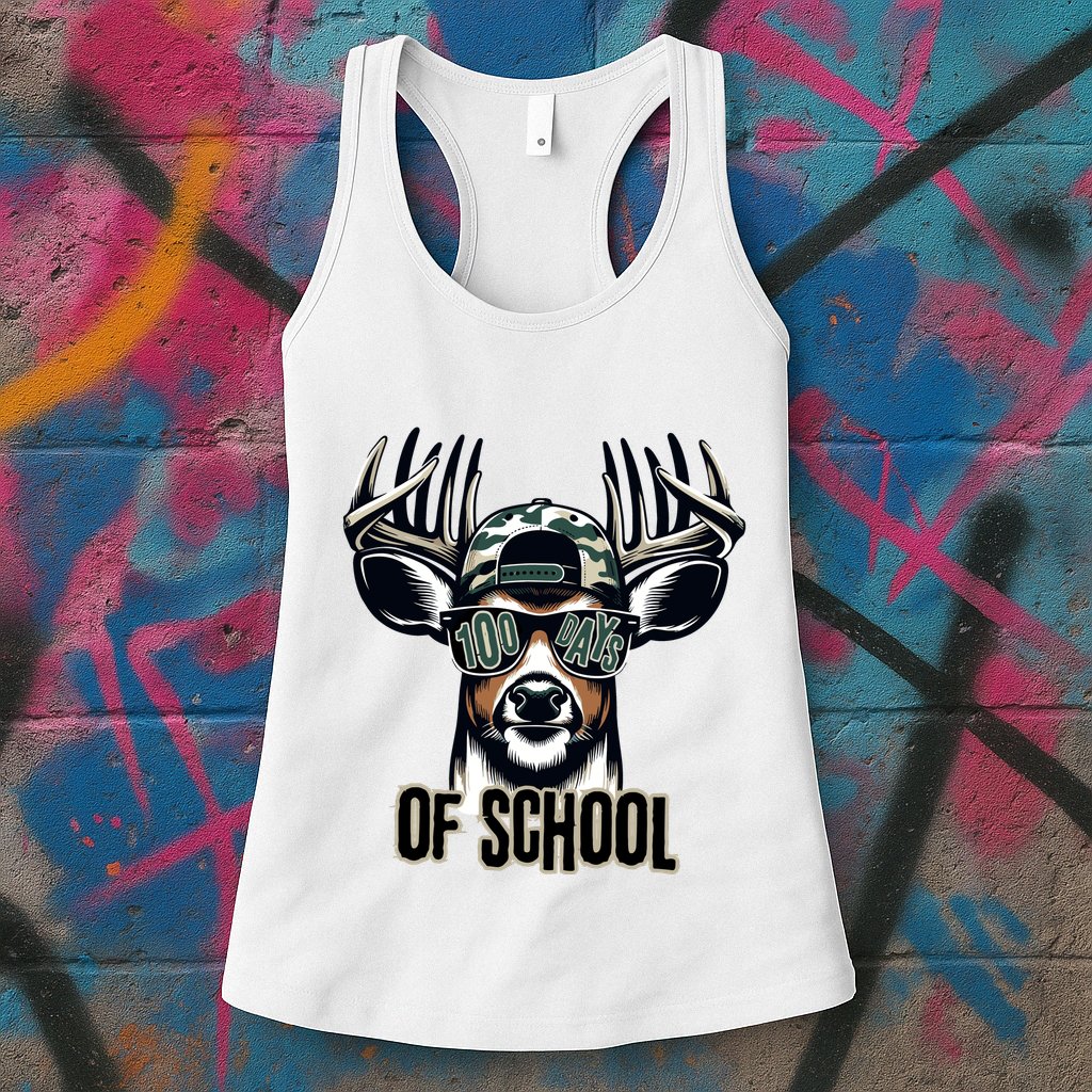 Boy 100 Day Buck Womens Tank Top