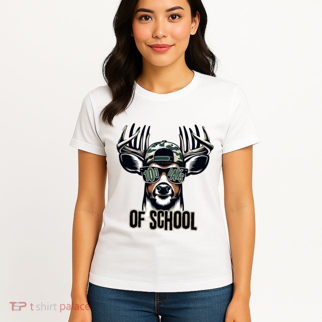 Boy 100 Day Buck Womens T-Shirt