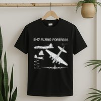 B 17 Flying Fortress Ww2 Heavy Bomber Aircraft Blueprint T-Shirt