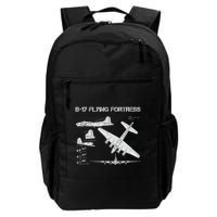 B 17 Flying Fortress Ww2 Heavy Bomber Aircraft Blueprint Backpack