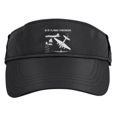 B 17 Flying Fortress Ww2 Heavy Bomber Aircraft Blueprint Adult Drive Performance Visor