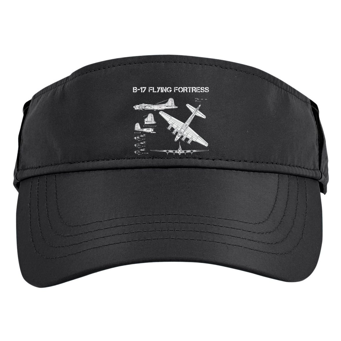 B 17 Flying Fortress Ww2 Heavy Bomber Aircraft Blueprint Adult Drive Performance Visor