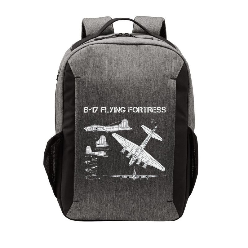 B 17 Flying Fortress Ww2 Heavy Bomber Aircraft Blueprint Vector Backpack