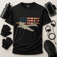 B 17 Flying Fortress B17 Bomber Cooling Performance Crew T-Shirt
