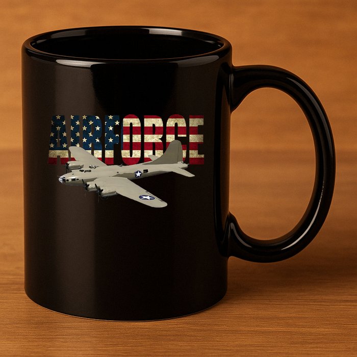 B 17 Flying Fortress B17 Bomber 11oz C Handle Ceramic Mug