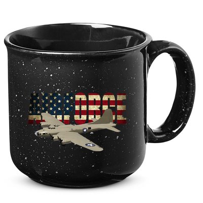 B 17 Flying Fortress B17 Bomber 15oz Campfire Ceramic Mug