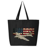 B 17 Flying Fortress B17 Bomber 25L Jumbo Tote