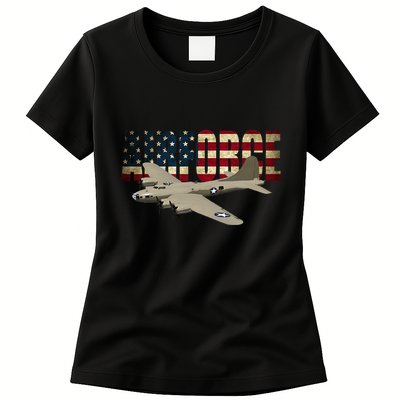 B 17 Flying Fortress B17 Bomber Womens T-Shirt