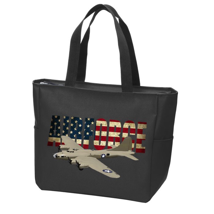 B 17 Flying Fortress B17 Bomber Zip Tote Bag