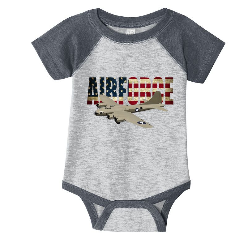 B 17 Flying Fortress B17 Bomber Infant Baby Jersey Bodysuit