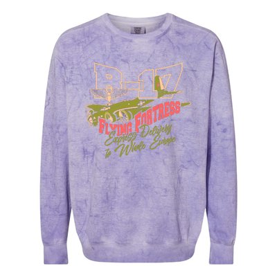 B 17 Flying Fortress Colorblast Crewneck Sweatshirt